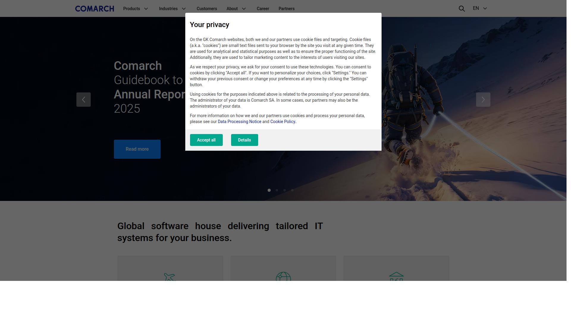 Comarch website
